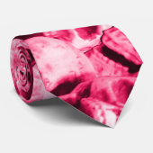Rosa Skulls Krawatte (Gerollt)