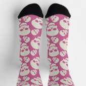 Rosa Skulls Socken (Oben)