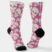 Rosa Skulls Socken (Gewinkelt)