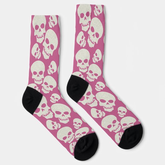 Rosa Skulls Socken (Rechts)