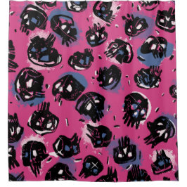 Rosa Skulptur emo Zuhause & Living Bath & Beauty Duschvorhang