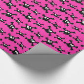 Rosa Skulptur Geschenkpapier (Ecke)