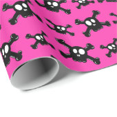 Rosa Skulptur Geschenkpapier (Rolleneckpunkt)