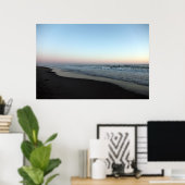 Rosa Skyline Poster (Heimbüro)