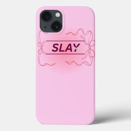 Rosa, slay" Handy-Gehäuse stilvoll Case-Mate iPhone Hülle (Rückseite)