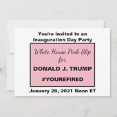 Rosa Slip Ides of trump downloadbar Einladung (Vorderseite)