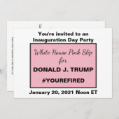 Rosa Slip Ides of trump downloadbar Einladung (Vorne/Hinten)