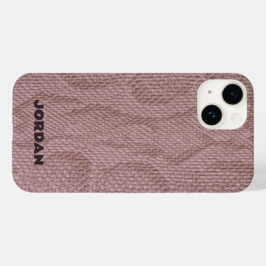 Rosa Snakeskin Case-Mate iPhone Hülle (Rückseite (Horizontal))