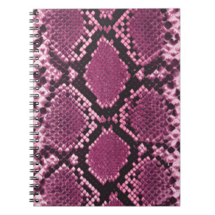 Rosa Snakeskin Notizblock