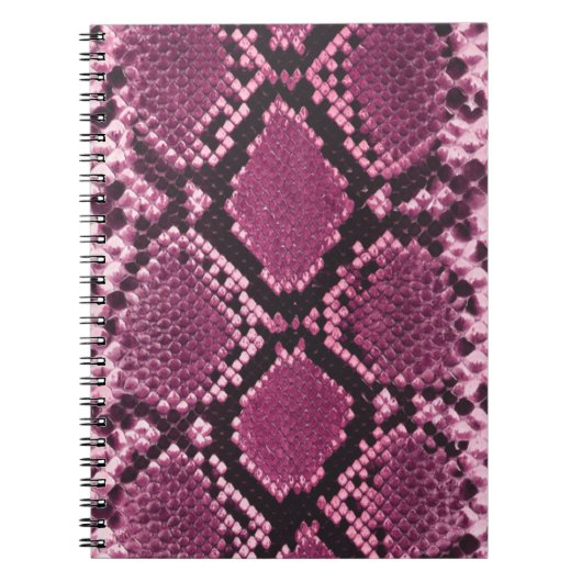 Rosa Snakeskin Notizblock (Vorderseite)
