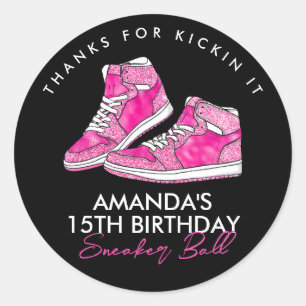 Rosa Sneaker Ball Sticker