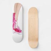 Rosa Sneakers Skateboard (Vorderseite)