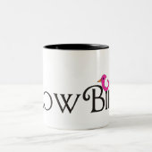 Rosa Snowbird Zweifarbige Tasse (Mittel)