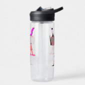 Rosa Snowboard Snowboarden Trinkflasche (Links)