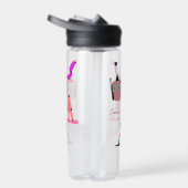Rosa Snowboard Snowboarden Trinkflasche (Rechts)
