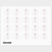 Rosa Snowflake Winter Wonderland Sticker (Blatt)