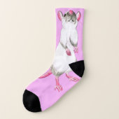 Rosa Socken aus dem Himalaya (Links - Außen)