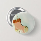 Rosa Socken-Verzierung Button (Vorne & Hinten)