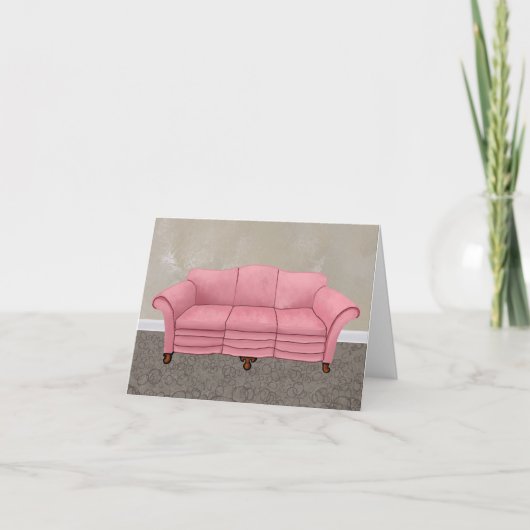 Rosa Sofa  (Vorderseite)