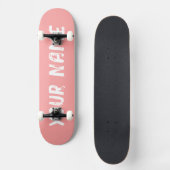 Rosa Soft Skateboard (Vorderseite)