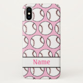 Rosa Softball trägt iPhone 6 Fall zur Schau Case-Mate iPhone Hülle (Rückseite)