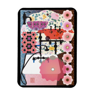 Rosa Sogmagnet Magnet