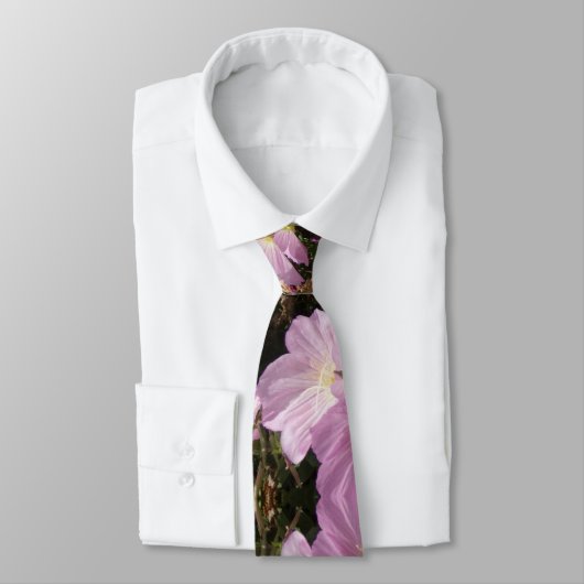 Rosa Sommer Blume Foto Krawatte (Gebunden)