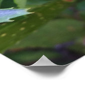 Rosa Sommer-Blume Poster (Ecke)