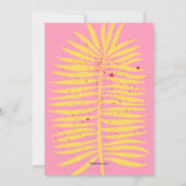 Rosa Sommer-Party Einladung (Rückseite)