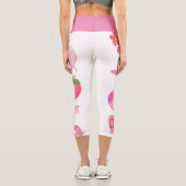 Rosa Sommergestalt Capri Leggings (Rückseite)