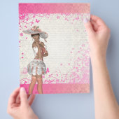 Rosa Sommermädchen Flyer (Hand)