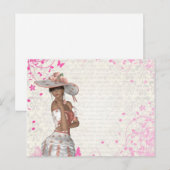 Rosa Sommermädchen Postkarte (Vorne/Hinten)