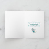 Rosa Songbird mit Tierband Karte (Innenseite)