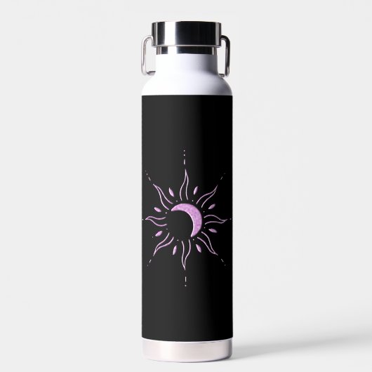 Rosa Sonne  Trinkflasche (Vorne)