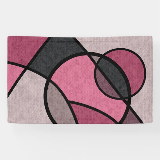 Rosa Sonnenaufgang, abstrakt Banner (Horizontal)