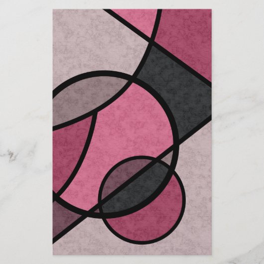 Rosa Sonnenaufgang, abstrakt Flyer (Vorne)
