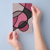 Rosa Sonnenaufgang, abstrakt Flyer (Handgriff)