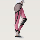 Rosa Sonnenaufgang, abstrakt Leggings (Rechts)