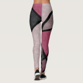 Rosa Sonnenaufgang, abstrakt Leggings (Rückseite)