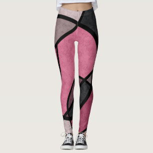 Rosa Sonnenaufgang, abstrakt Leggings