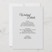 Rosa Sonnenaufgang Bachelorette Wochenende Einladung (Rückseite)