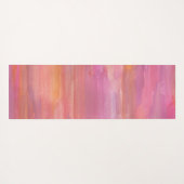 Rosa Sonnenaufgang Farben Yogamatte (Rückseite (Horizontal))