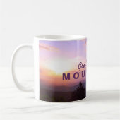 Rosa Sonnenaufgang - Great Smoky Mountains Kaffeetasse (Links)