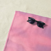 Rosa Sonnenaufgang Hafen 1 - Badetuch (Beispiel)