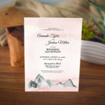 Rosa Sonnenaufgang Hochzeitsempfang