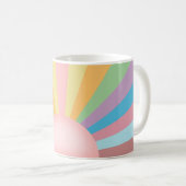 Rosa Sonnenaufgang Kaffeetasse (VorderseiteRechts)