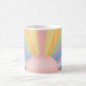 Rosa Sonnenaufgang Kaffeetasse (Mittel)