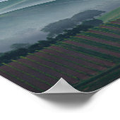 Rosa Sonnenaufgang über einem Landschaftsposter de Poster (Ecke)