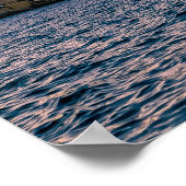 Rosa Sonnenaufgang über Valletta Poster (Ecke)