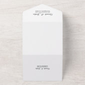 Rosa Sonnenaufgangshochzeit All In One Einladung (Außenbereich)